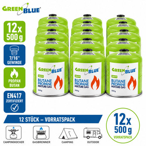 Gaskartusche 500g x12 propan - 500g,