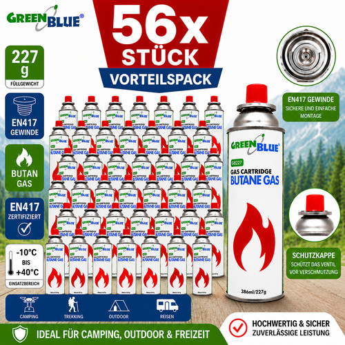 Gaskartusche 227g x56 en417 - gaskartusche,