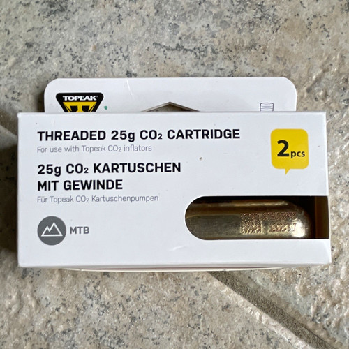 Topeak threaded 25g co2 - threaded,